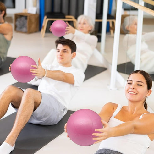 Generic Pilates Ball Small Inflatable Gym Ball for Fitness | Yoga Equipment for Thigh, Leg, Arm, Abdomen, Butt