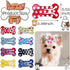 PET SHOW 50Pcs/25Pairs Hair Clips for Small Dogs Cute 1 Inch Puppy Barrettes Mini Bone Shaped Snap Hair Bows Pet Grooming Hair Accessories for Dog Cat