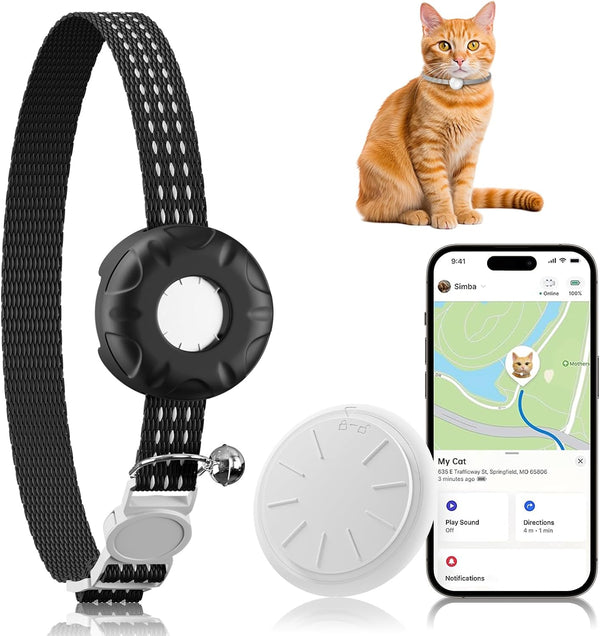 HONGTOP H Pet Tracker for Cats, Compatible with Apple Find My App (Only iOS),