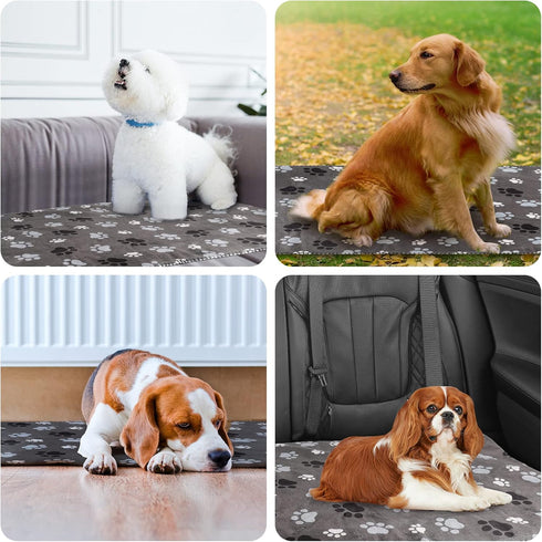 Waterproof Pet Blanket Dog Blankets, Super Soft Warm Fluffy Facecloth Sofa Car Bed Protector, Urine Proof Washable