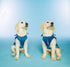 Dolly Doggy Parton Blue Denim Jacket with Collar for Dogs, Stylish Dog Apparel
