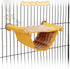 Wontee Hamster Plush Hammock - Bird Hanging Bed Nest for Small Pets, Yellow, S