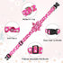 Daisy Pink Dog Collar with Flower Bow, Cute Floral Options for Small Medium Large Dogs, Soft Fancy Pet Collars for Girls