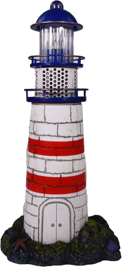 Penn-Plax Deco-Replicas LED Lighthouse Ornament for Freshwater and Saltwater Aquariums