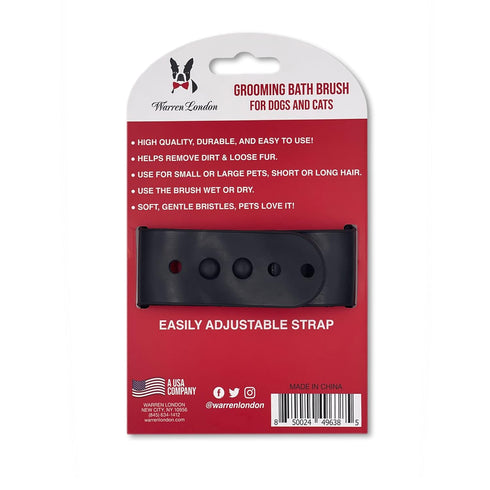 Warren London Grooming Bath Brush - Applicator for Dog Shampoo, Hydrating Butter, or Leave-In Conditioner