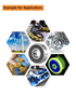 SHKI 10 Pack 608 2RS Ball Bearings – Miniature Deep Groove Bearings for Skateboards, Inline Skates, Scooters