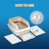 20 Count 17.1 11.8-Inch HONEY CARE All-Absorb Cat Litter Pads, by