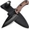 Mossy Oak Fixed Blade Knife with Sheath, Full-tang Stainless Steel Blade, Outdoor Knives for Camping, Hiking (Wood