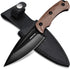 Mossy Oak Fixed Blade Knife with Sheath, Full-tang Stainless Steel Blade, Outdoor Knives for Camping, Hiking (Wood