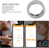Luqeeg Smart Health Ring - Bluetooth Pressure Sleep Monitoring Health Monitor, IPX8 Waterproof, Rechargeable