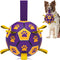 QDAN Dog Ropes Toys Soccer Ball with Straps - Interactive Tug of War Toy, Durable Water Toy for Medium & Large Dogs,