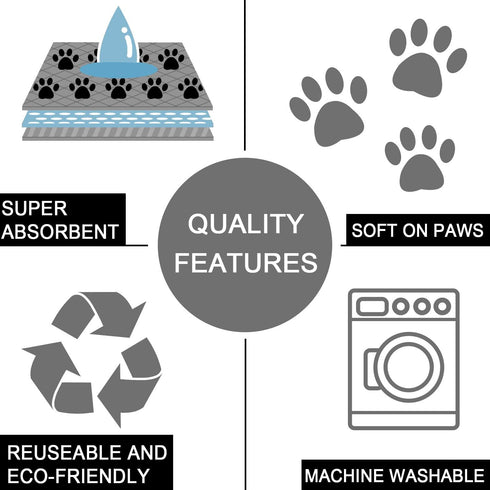 SPXTEX Dog Crate Pads - Washable Non-Slip Puppy Pee Rugs, 2 Pieces, 18"x24"