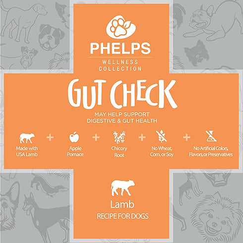 Gut Check Digestive & Gut Health Lamb Recipe Dog Treats, 4.5 oz