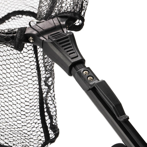 Floating Fishing Net with Foldable Telescopic Pole Handle, Rubber Coated Mesh for Bass Trout Walleye Kayak