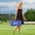 Set Set 2 8 Portable Cornhole PVC Framed Corn Holes Outdoor Game with Cornhole Boards, Cornhole Bean Bags and Carrying