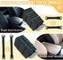 SlowTon Portable Dog Car Seat - Armrest Booster Seat for Small Dogs, Anti-Collapse with Soft Cushion Safety Belt, Black