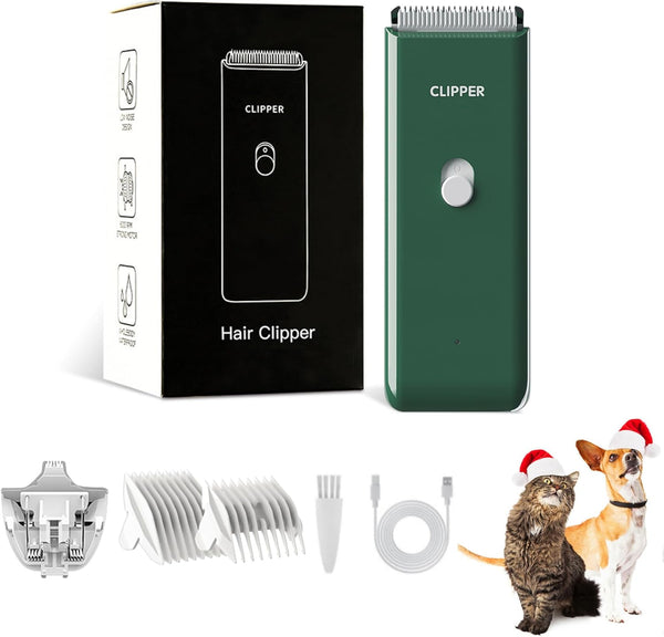 2-in-1 Professional Dog Grooming Kit - Low Noise, Waterproof, USB Rechargeable, Safe Ceramic Blade