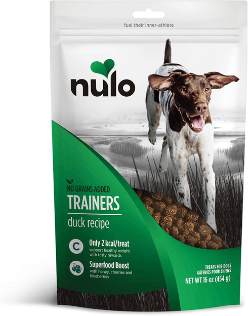 Nulo Freestyle Grain-Free Healthy Dog and Puppy Training Treats, 16 oz, Low Calorie Duck, 2 Calories per Treat