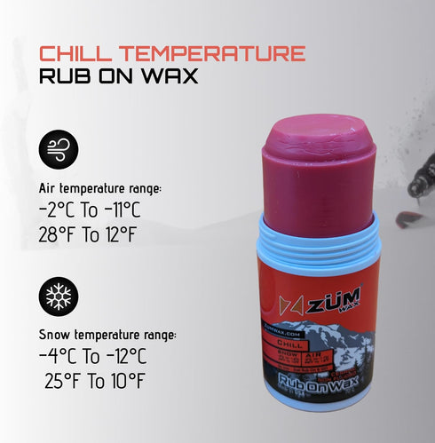 ZUMWax Ski Snowboard Ceramic Non Fluoro RUB ON Racing Wax