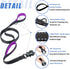 Strong Heavy Duty Dog Leash - 5ft Reflective Nylon with Soft Padded Double Handle for Large Medium Small Dogs
