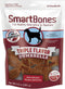 SmartBones Triple Flavor Dumbbells, 10 Count, Rawhide-Free Chews for Dogs, Made with Real Chicken, Beef, Pork