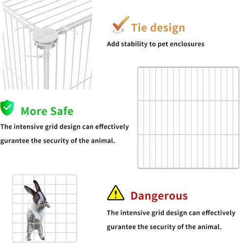 48" 24" 16" HOMIDEC Pet Playpen,Small Animals Cage DIY Wire Yard Fence with Door for Indoor/Outdoor Use,Portable