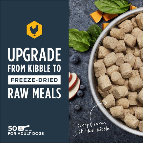 Instinct Freeze Dried Raw Meals Grain Free Dog Food, Chicken Recipe, 25 oz
