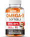 StrellaLab Omega 3 Fish Oil Pills for Dogs (180 Ct) - No Fishy Smell Softgels - Supports Joints, Brain, Heart Health