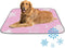 imiBBWQu Dog Cooling Mat Floral Star Pink Pet Cooling Mat Replacement Cover Washable