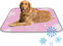 imiBBWQu Dog Cooling Mat Floral Star Pink Pet Cooling Mat Replacement Cover Washable