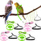 Shappy 4 Pieces Pet Parrot Bird Harness Leash, Adjustable Bird Flying Harness Traction Rope for Outdoor Training