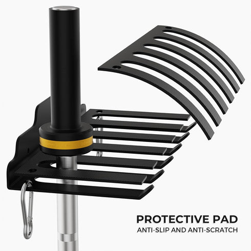 Olympic Barbell Hanger, Garage Gym Wall Rack, Vertical Barbell Mount, Space Saving Home Gym Accessory