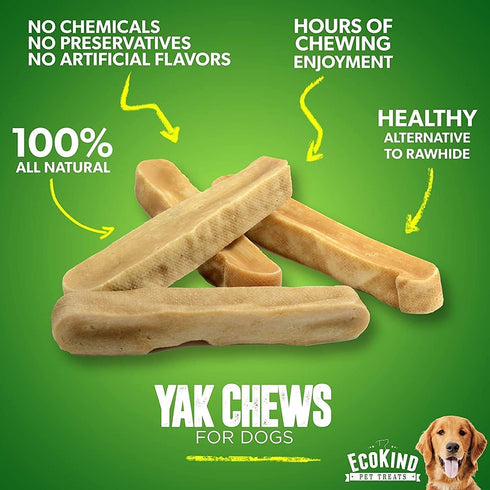 EcoKind Monster Himalayan Yak Cheese Dog Chew, XL Chews, Rawhide Free, Healthy Treats for Aggressive Chewers (Pack of 3)