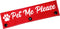 Funny Dog Leash Sleeve - Pet Me Please Wrap Alert Hanging ID Patch Tag