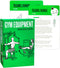 Gym Equipment Workout Cards - 62 Exercise Cards Deck, 5" x 3.5" Fitness Guide for Women & Men at Home or Gym