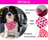 Kunovate 2 Pack, Valentine's Day Dog Bandanas Hearts Dog Bandana Reversible Triangle Bibs Scarf, Adjustable Bandanas