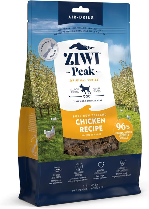 ZIWI Peak Air-Dried Dog Food | Chicken | All Natural, High Protein, Grain Free, Limited Ingredient, 16oz