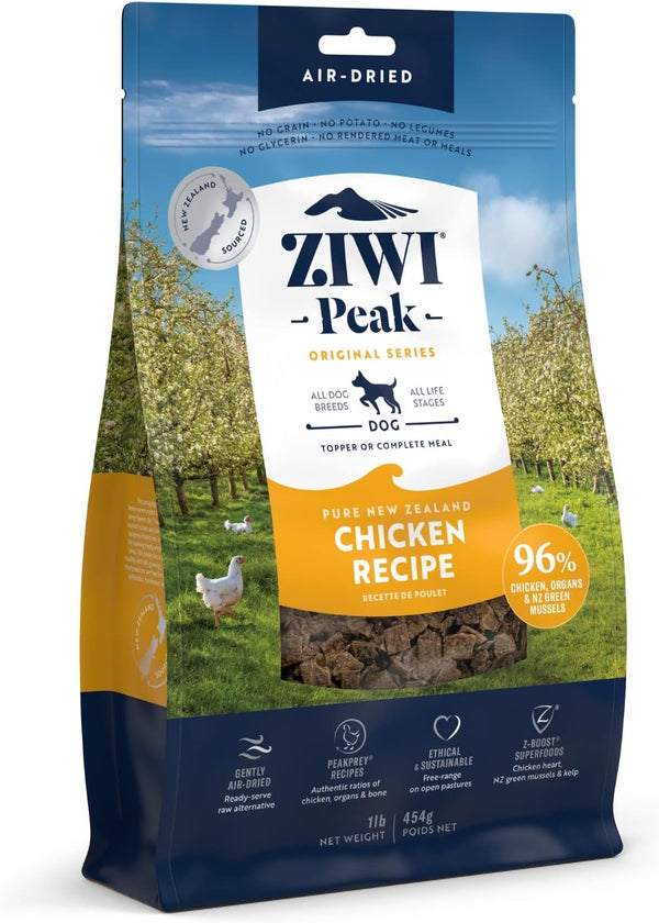 ZIWI Peak Air-Dried Dog Food | Chicken | All Natural, High Protein, Grain Free, Limited Ingredient, 16oz
