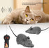 Remote Control Rat Toy, Wireless Electronic Mouse Pet Toy for Cats Dogs, Funny Mice Novelty Gift (Gray)