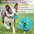Indestructible Dog Squeaky Balls, Durable Tough Chew Toys for Aggressive Chewers, Natural Rubber Interactive Toys