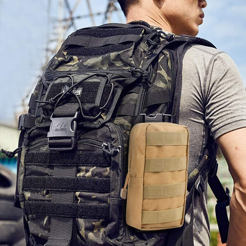 Gogoku 4-Pack Tactical Molle Pouches - Compact Utility EDC Waist Bag Pack