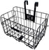 Folding Bike Front Basket Wire Basket with Handles for Easy Installation on Front Handlebar