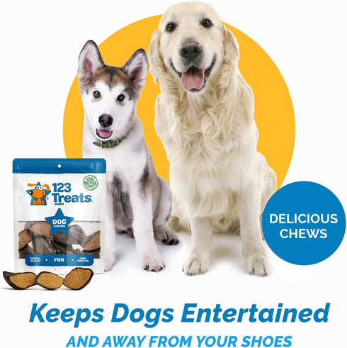 Filled Cow Hooves for Dogs, Stuffed Natural Beef Hoof Chews, Delicious Beef Flavor, Pack of 3 Count, Premium Brazilian