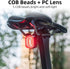 ROCKBROS Smart Bike Tail Light USB Rechargeable for Night Riding, IPX6 Waterproof Bright LED Bicycle Rear Light, 260mah