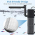 AQQA Aquarium Filter, Submersible Power Fish Tank Filter with Rainwater Aerator, Adjustable Water Flow Design, Ultra