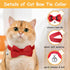 Cat Collar Breakaway with Bells - 3 Pack Breakaway Cat Collars Quick Release Safe Buckle Adjustable Kitten Collar for Girl Boy Cats Pets Supplies,Stuff,Accessories (Bow tie)