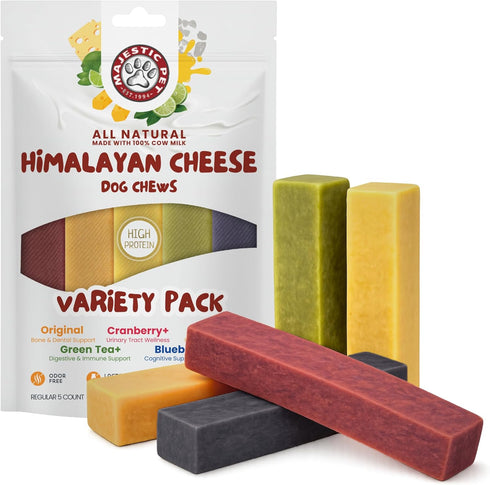 Majestic Pet Himalayan All-Natural Cheese Dog Chews - Long Lasting Dental Chew