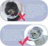 Soft Cat Recovery Collar - Adjustable Dog Cat Cone for Surgery, Protective Collar for Kitten and Puppy, Small, Blue