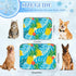 Generic 28" X22" Cooling Dog Mat Ice Silk Cooling Dog Mat for Crate Leaf Print Bed for Small Dogs Washable Pad Large