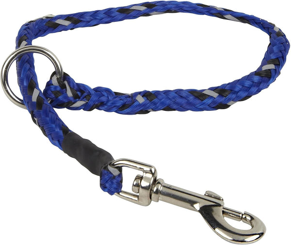 EzyDog Standard 24-Inch Rope Dog Leash Extension, Reflective Trim, 24”, Blue